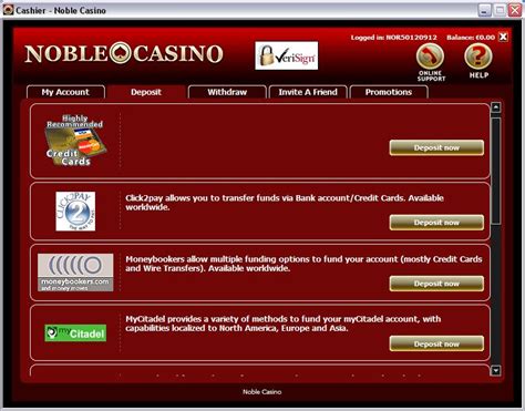 noble casino withdrawal